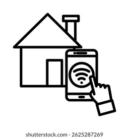 Elemento De Ícone Smart Home Para Design