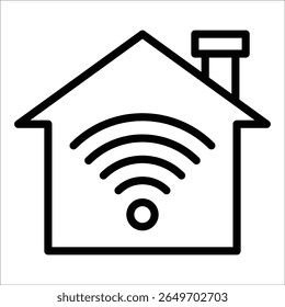 Elemento de icono de hogar inteligente para el diseño