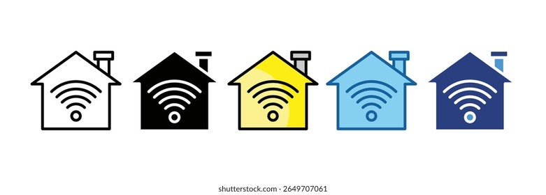 Elemento de icono de hogar inteligente para el diseño