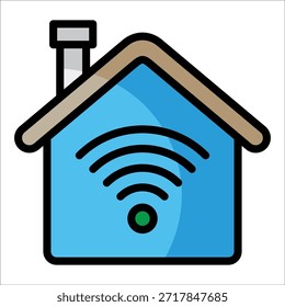 Elemento de icono de hogar inteligente para el diseño