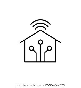 smart home icon Flat logo isolated symbol