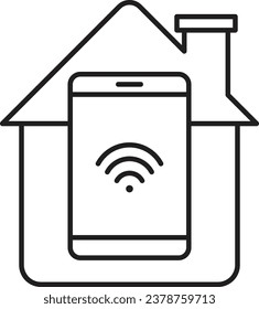 Smart Home Symbol. Vektorsymbol von Smart House. Smarthome-Symbol