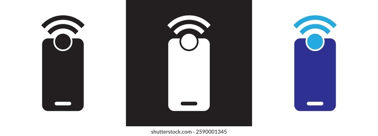 Smart Home icon. Isolated on white and black background. Vector illustration. EPS 10