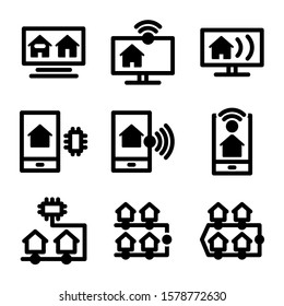 smart home icon isolated sign symbol vector illustration - Collection of high quality black style vector icons

