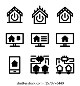 smart home icon isolated sign symbol vector illustration - Collection of high quality black style vector icons
