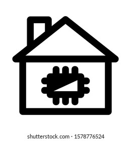 smart home icon isolated sign symbol vector illustration - high quality black style vector icons
