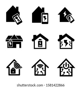 smart home icon isolated sign symbol vector illustration - Collection of high quality black style vector icons
