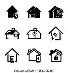 smart home icon isolated sign symbol vector illustration - Collection of high quality black style vector icons
