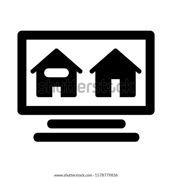 Smart Home Icon Isolated Sign Symbol Stock Vector Royalty Free