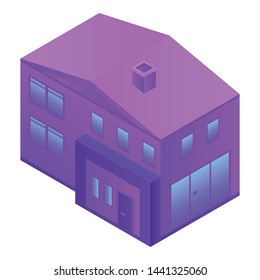 Smart home icon. Isometric of smart home vector icon for web design isolated on white background