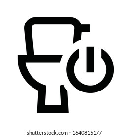 Smart home icon line black