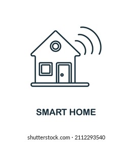 Smart Home icon. Line element from internet technology collection. Linear Smart Home icon sign for web design, infographics and more.