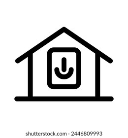 smart home icon or logo isolated sign symbol vector illustration - high quality black style vector icons
