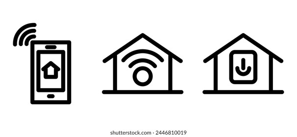 smart home icon or logo isolated sign symbol vector illustration - high quality black style vector icons

