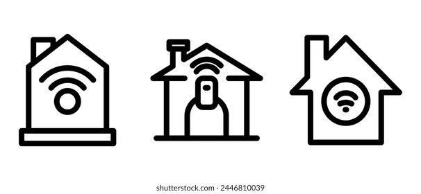 smart home icon or logo isolated sign symbol vector illustration - high quality black style vector icons
