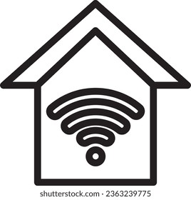 Smart Home Icon: "Representing the future of living, this smart home icon is suitable for IoT and home automation projects. It symbolizes convenience, connectivity, and intelligent living, showcasing 