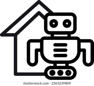 Smart Home Symbol: "Dieses intelligente Heimsymbol ist für IoT- und Heimautomatisierungsprojekte geeignet, um die Zukunft des Lebens zu sichern. Es symbolisiert Bequemlichkeit, Konnektivität und intelligentes Wohnen und zeigt das Leben 