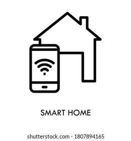 Smart Home icon set, home automation system, smart systems and technology with elements for mobile concepts and web apps.