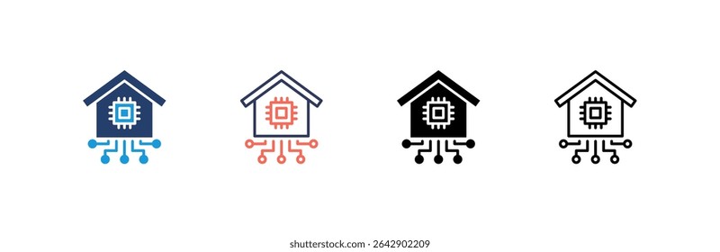 Smart Home Icon set multiple style collection