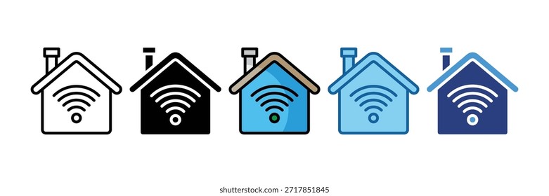 Conjunto de iconos de casa inteligente Colección de estilo múltiple