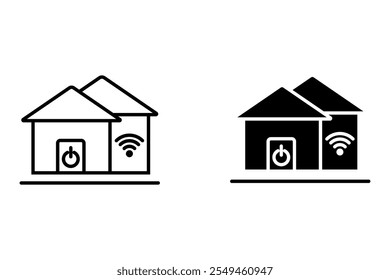 Smart Home icon set. Smart home symbol icon. for mobile concept and web design. vector illustration on white background