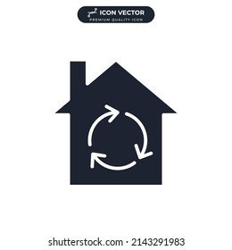 smart home icon symbol template for graphic and web design collection logo vector illustration