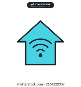 smart home icon symbol template for graphic and web design collection logo vector illustration