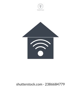 Icono de inicio inteligente ilustración vectorial aislada en fondo blanco