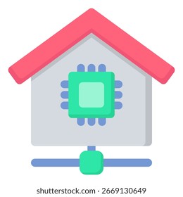 Smart Home-Symbol. Vektorgrafik