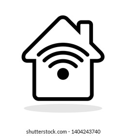 Smart home icon in trendy flat style. Digital house  symbol for your web site design, logo, app, UI Vector EPS 10.