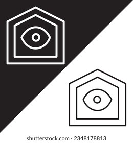 Icono de inicio inteligente. Icono de vector de hogar inteligente de la colección de Inteligencia artificial. Estilo de esquema Icono de inicio inteligente.