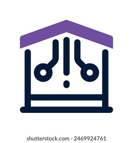 Smart Home-Symbol. Vektorgrafik-Doppelton-Symbol für Ihre Website, Ihr Handy, Ihre Präsentation und Ihr Logo-Design.