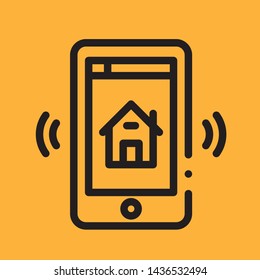 smart home icon vector illustration for graphic design. home technology modern icon vector.