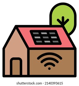 smart home icon vector illustration .
