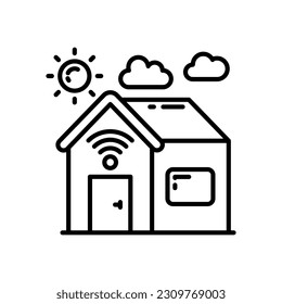 Smart Home icon in vector. Illustration