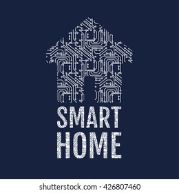 Smart home icon. Vector illustration.