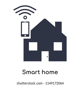Smart home icon vector isolated on white background for your web and mobile app design, Smart home logo concept