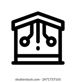 smart home icon. vector line icon for your website, mobile, presentation, and logo design.