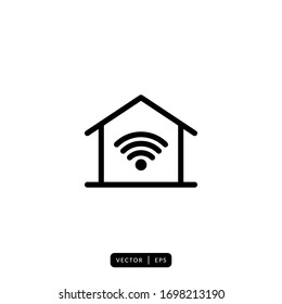 Smart Home Icon Vector - Sign Or Symbol