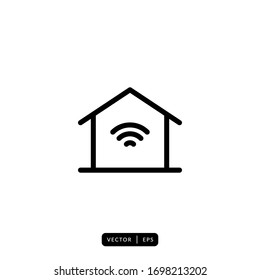 Smart Home Icon Vector - Sign Or Symbol