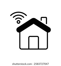 Smart Home icon vector stock illustration