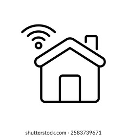 Smart Home icon vector stock illustration