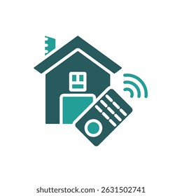 smart home icon. vector.Editable stroke.linear style sign for use web design,logo.Symbol illustration.