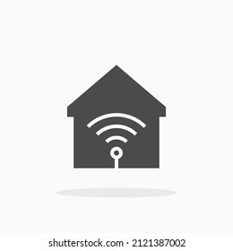 Icono de inicio inteligente. Para tu diseño, logotipo. Ilustración vectorial.