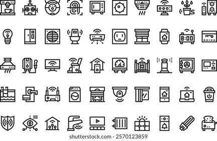 Smart home icons  High-Quality Vector Icons Collection with Editable Stroke. Ideal for Professional and Creative Projects.