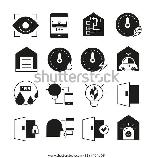 smart home icons
set