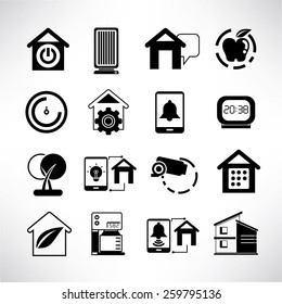 smart home icons set, internet of things concept