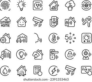 SMART HOME ICONS VECTOR DESIGN