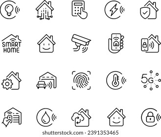 SMART HOME ICONS VECTOR DESIGN