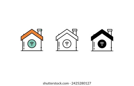 Smart Home icons vector strock illustration